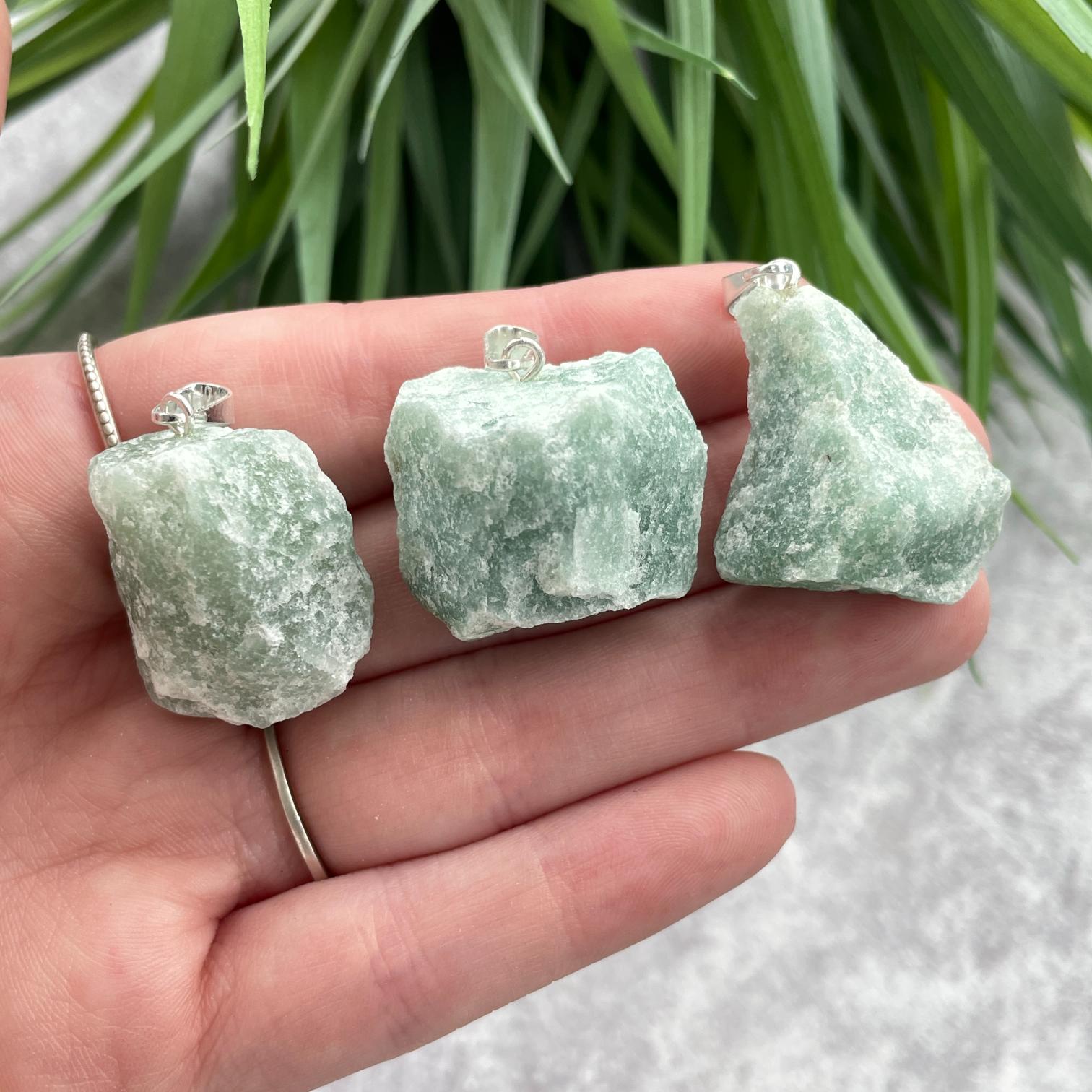 Rough Mini Pendant - Green Aventurine Rough Mini Pendant - Green Aventurine